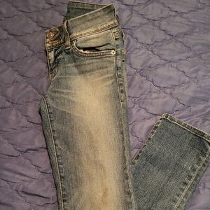 Hudson Jeans Women's Faded Blue Skinny Jeans